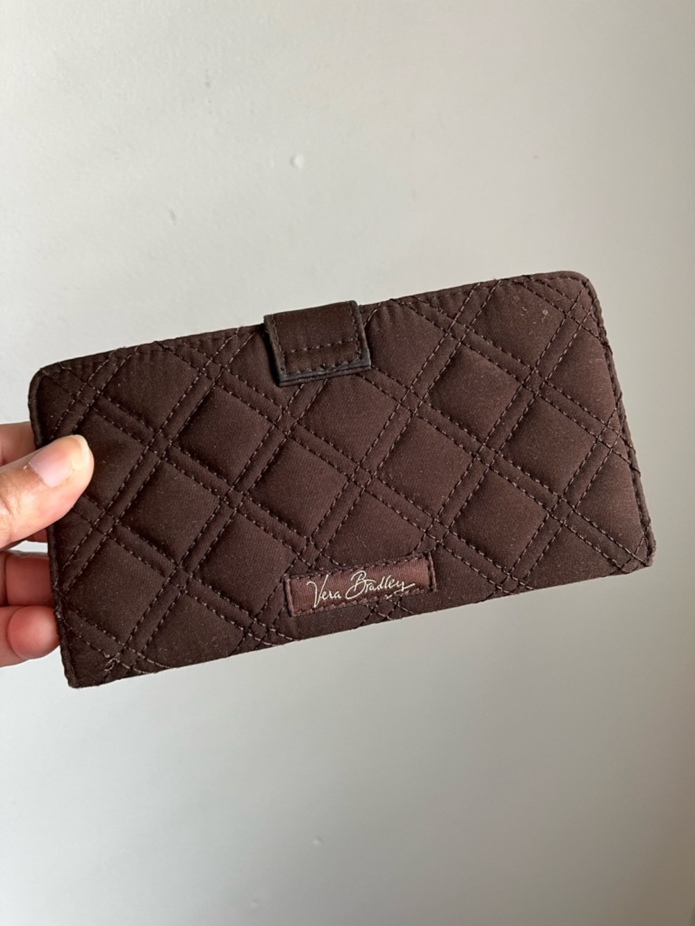 Vera Bradley Brown Quilted Wallet